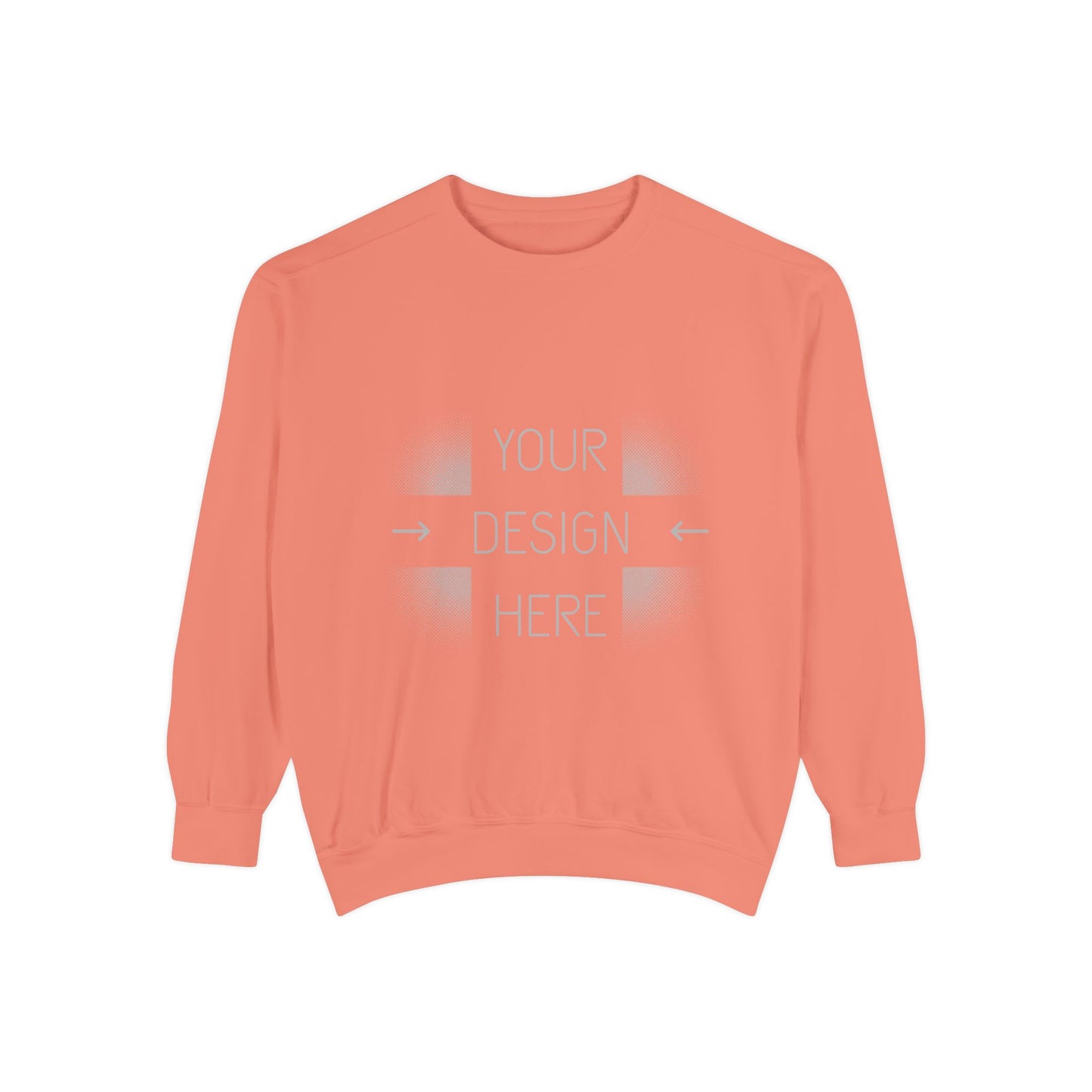 Custom Image Garment-Dyed Sweatshirt — Your Design Here Crewneck
