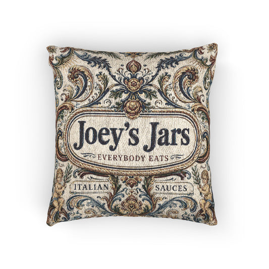 Joey's Jar's Vintage Woven Decorative Throw Pillow (Tapestry Style)