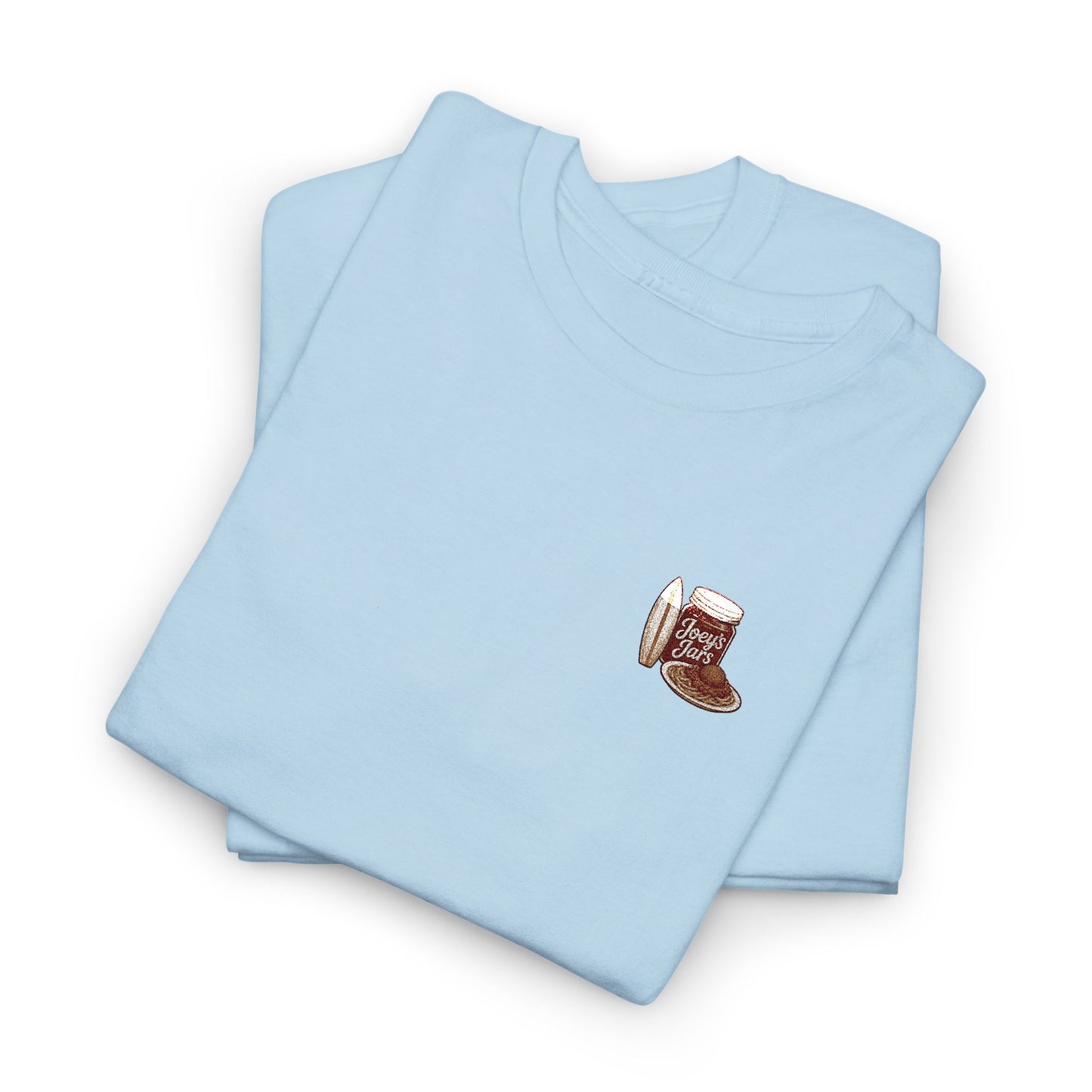 Joey’s Jars Patch Tee — Embroidered Coastal Graphic Shirt