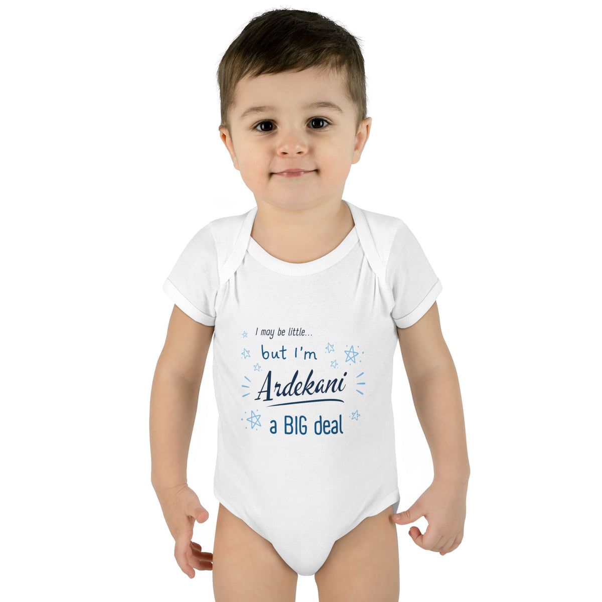 Infant Bodysuit - "I may be little... but I'm Ardekani a BIG deal" Cute Persian Name Baby Onesie