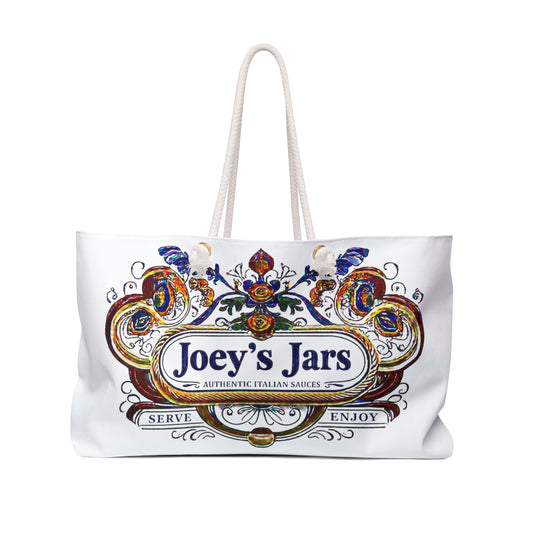 Joey’s Jars Weekender Bag – Vintage Italian Market Tote
