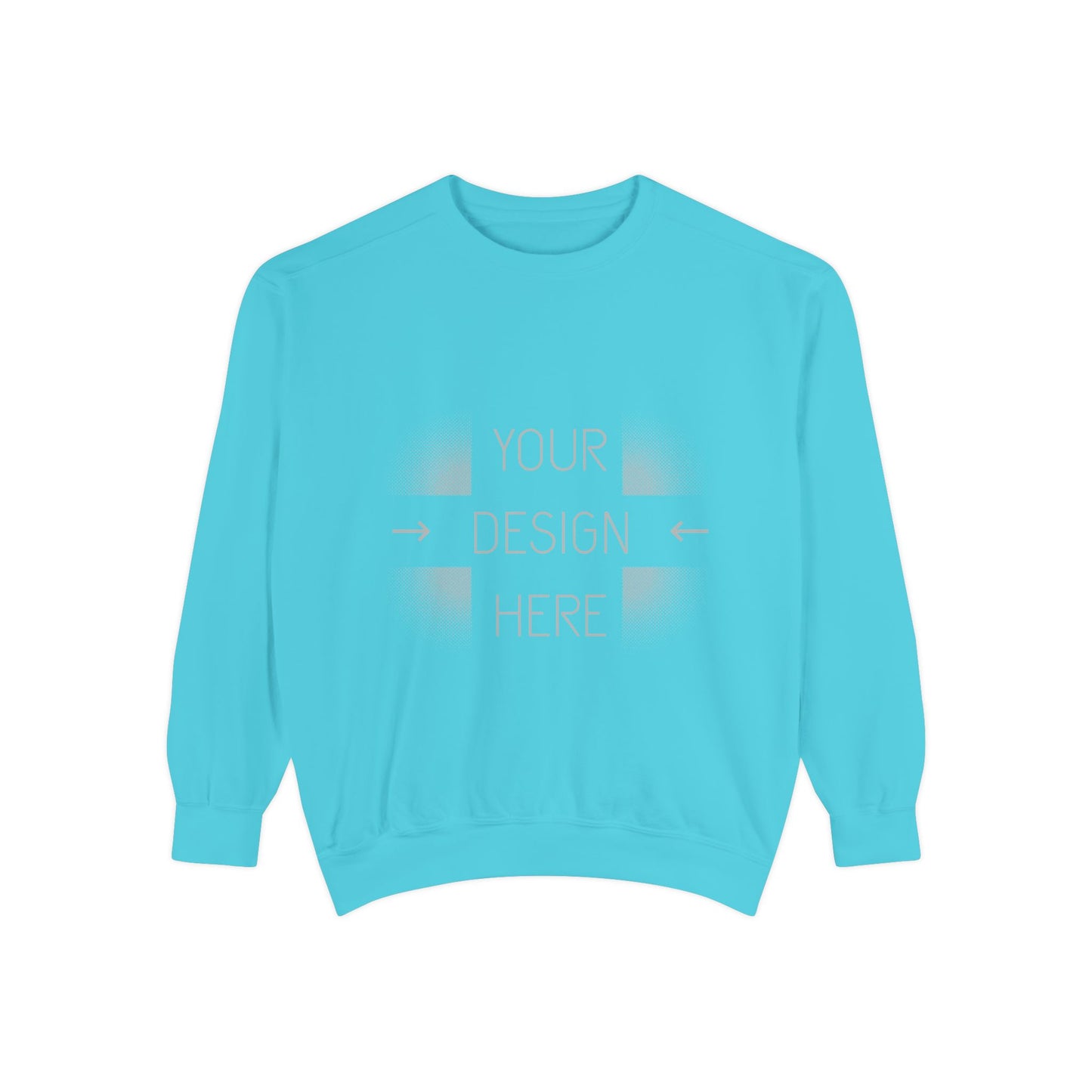 Custom Image Garment-Dyed Sweatshirt — Your Design Here Crewneck
