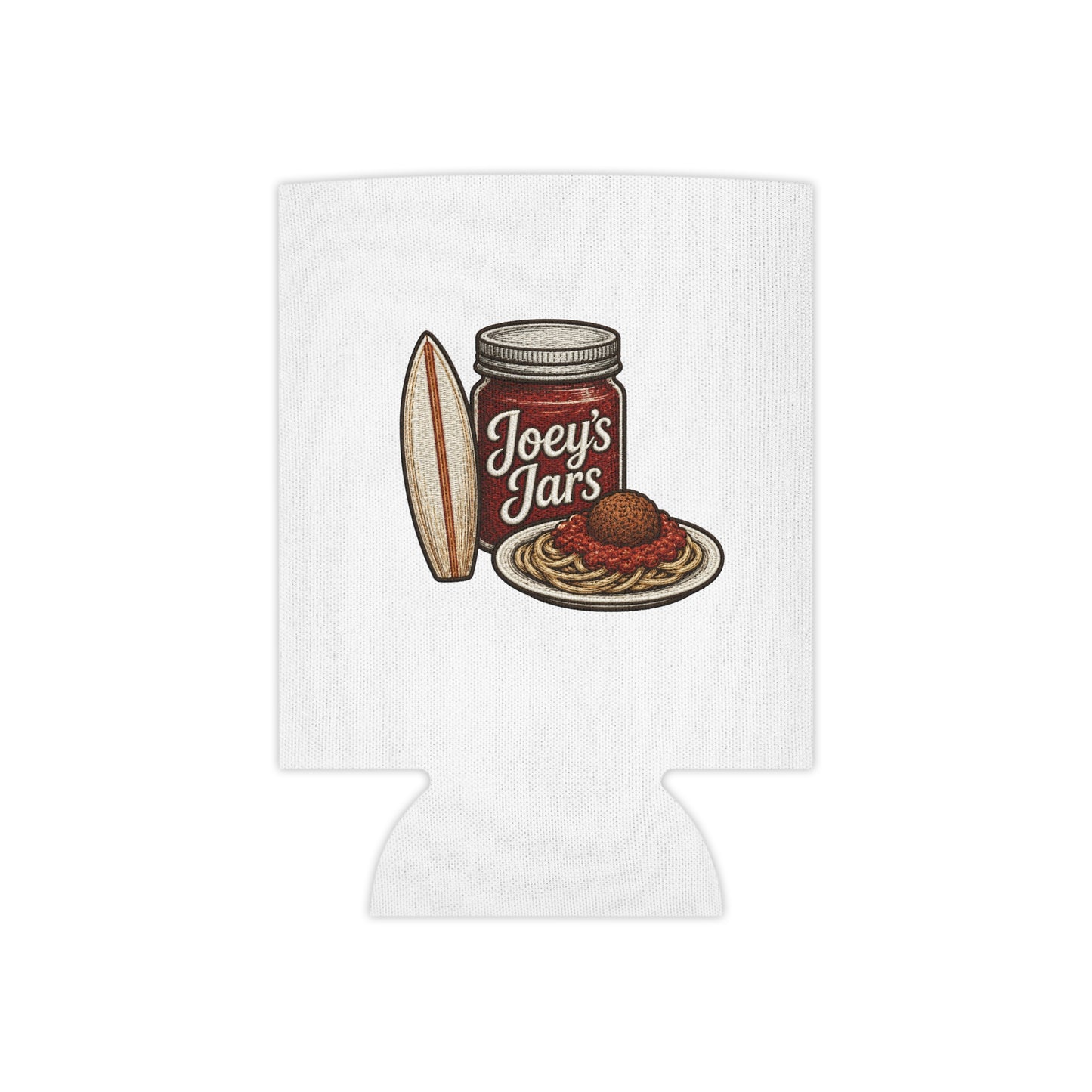 Joey's Jars Surf Can Cooler - Retro Beach Beer Koozie
