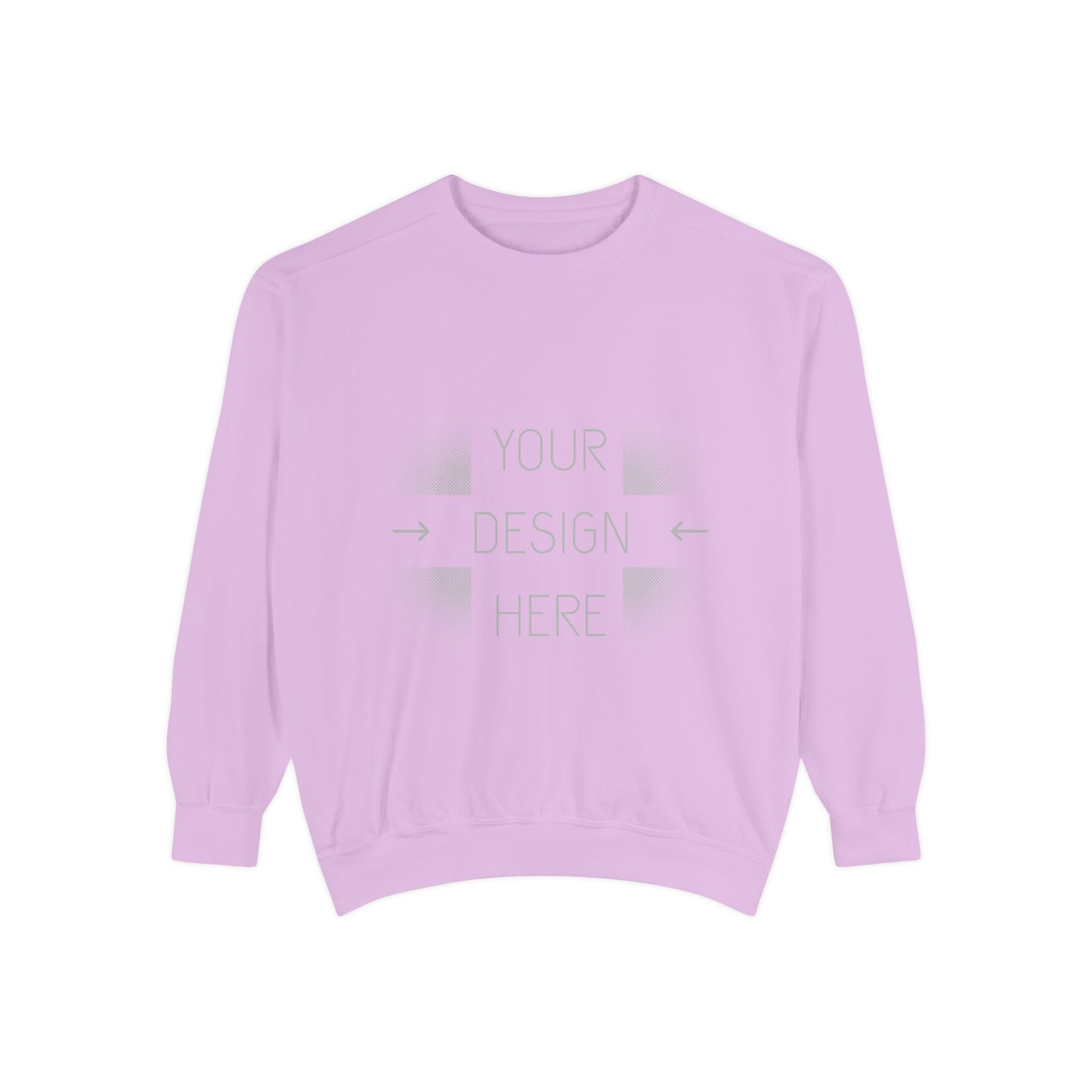 Custom Image Garment-Dyed Sweatshirt — Your Design Here Crewneck