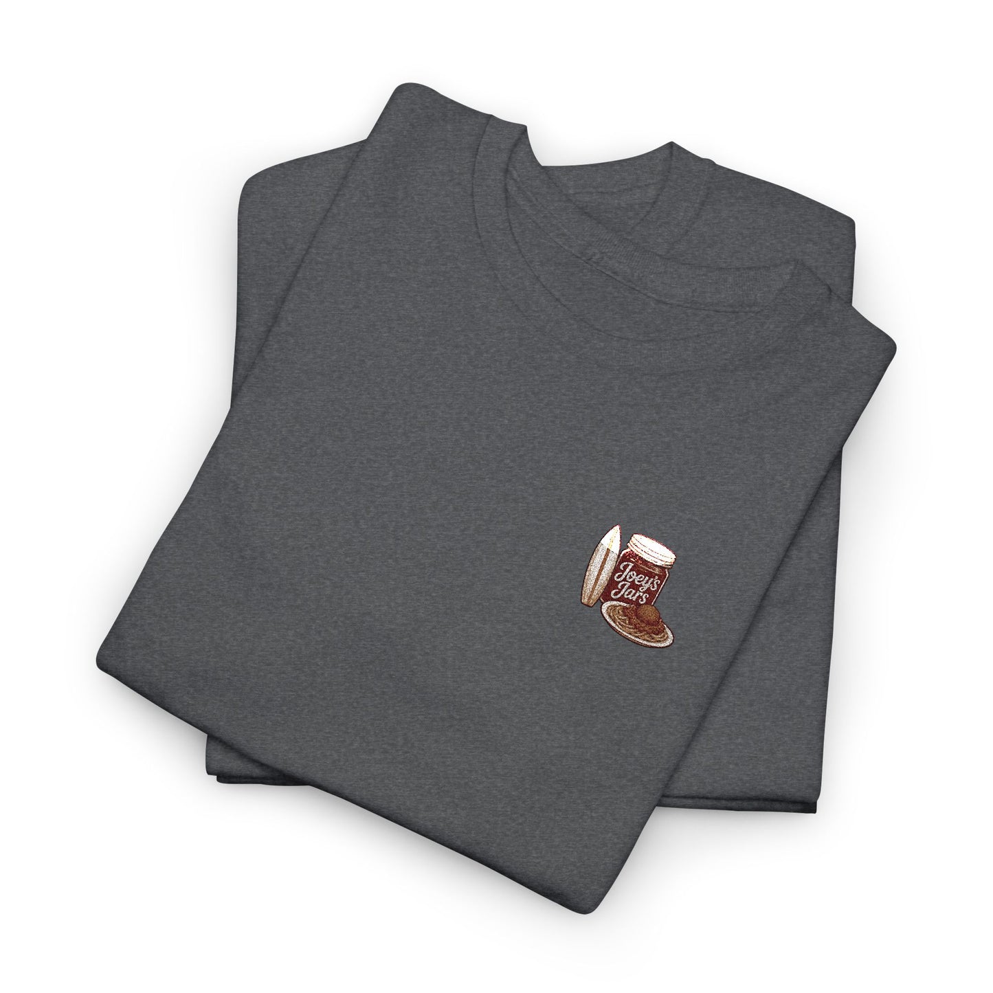 Joey’s Jars Patch Tee — Embroidered Coastal Graphic Shirt