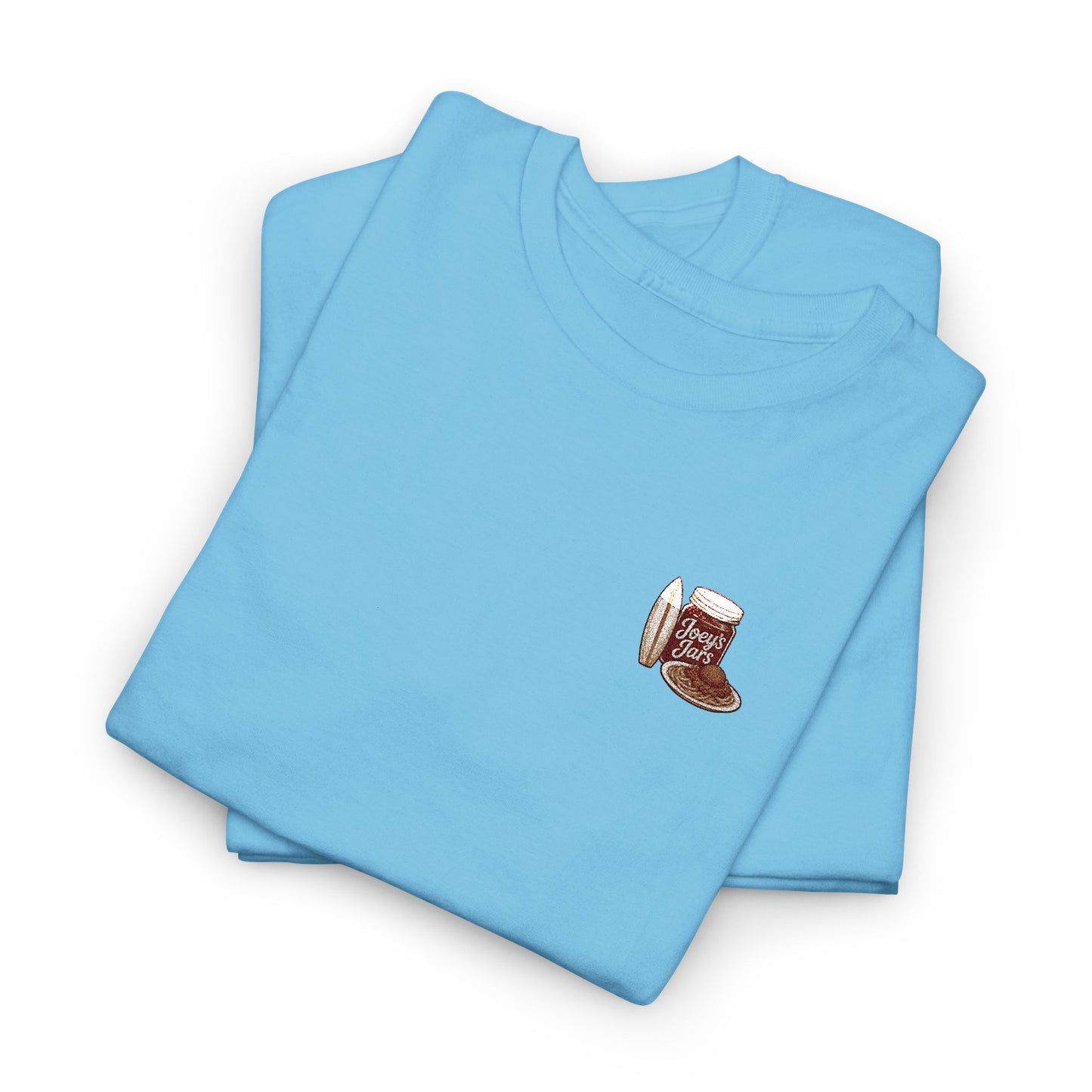 Joey’s Jars Patch Tee — Embroidered Coastal Graphic Shirt