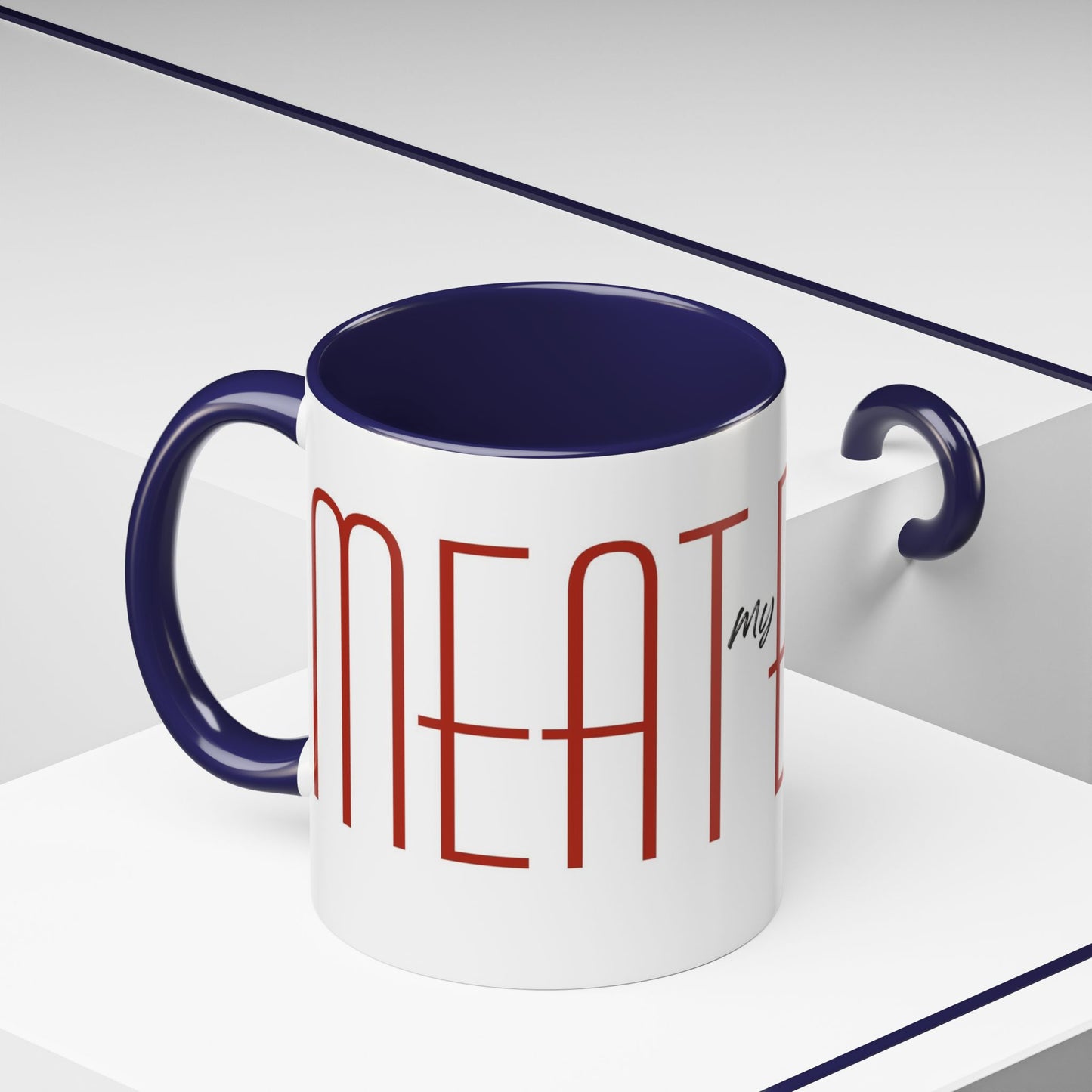 Joey's Jars - Meatballs Classic Two-Tone Ceramic Coffee Cup (11/15oz)