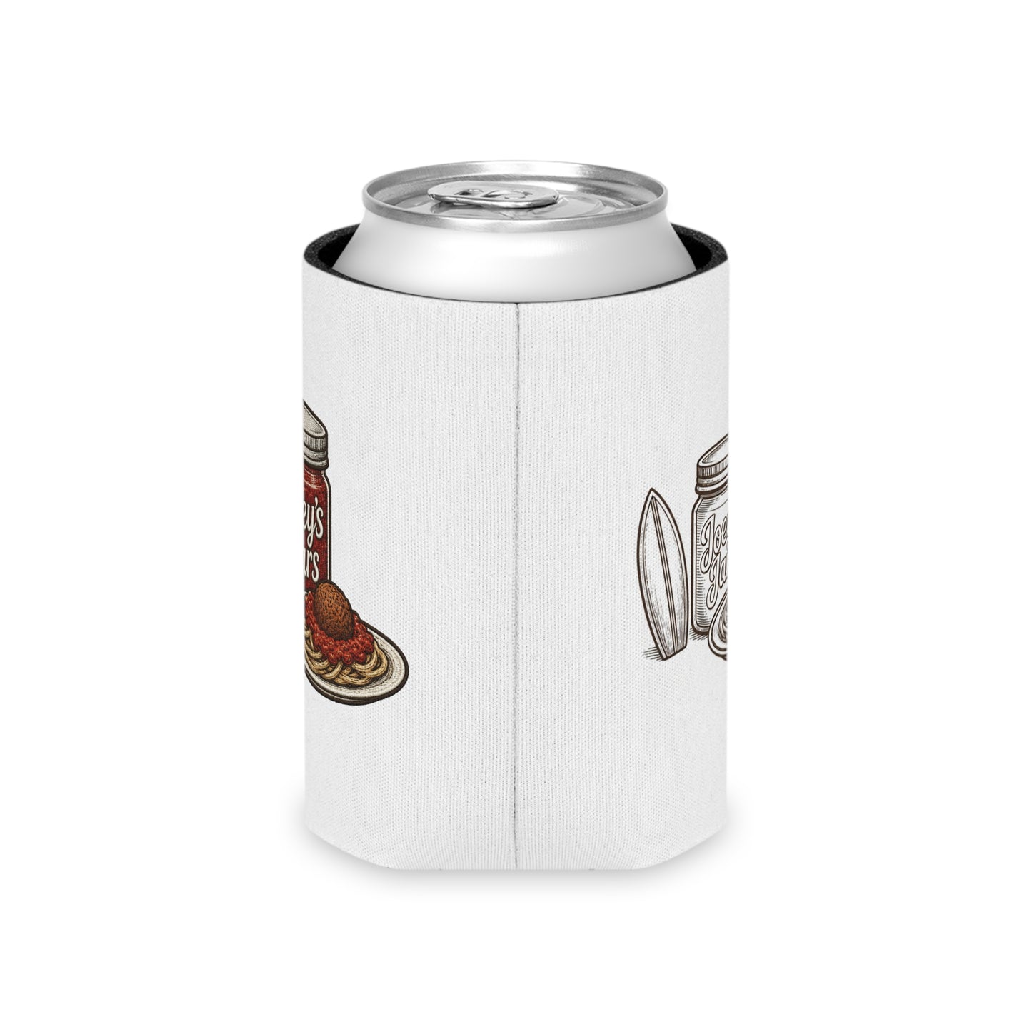 Joey's Jars Surf Can Cooler - Retro Beach Beer Koozie