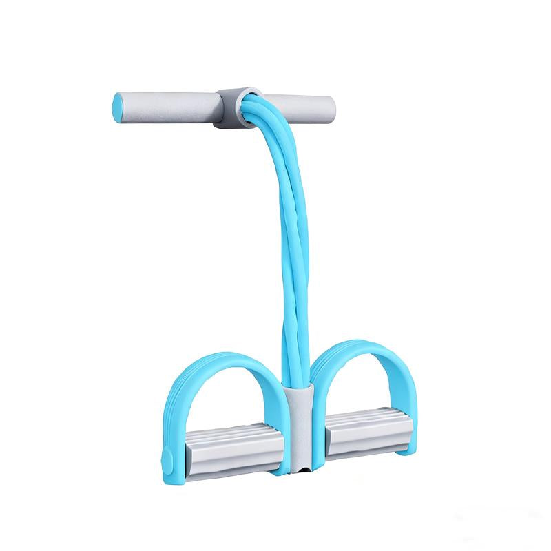 6-Tube Pedal Resistance Bands with Handles – Full Body Workout Band for Abs, Arms, Legs and Home Fitness Training