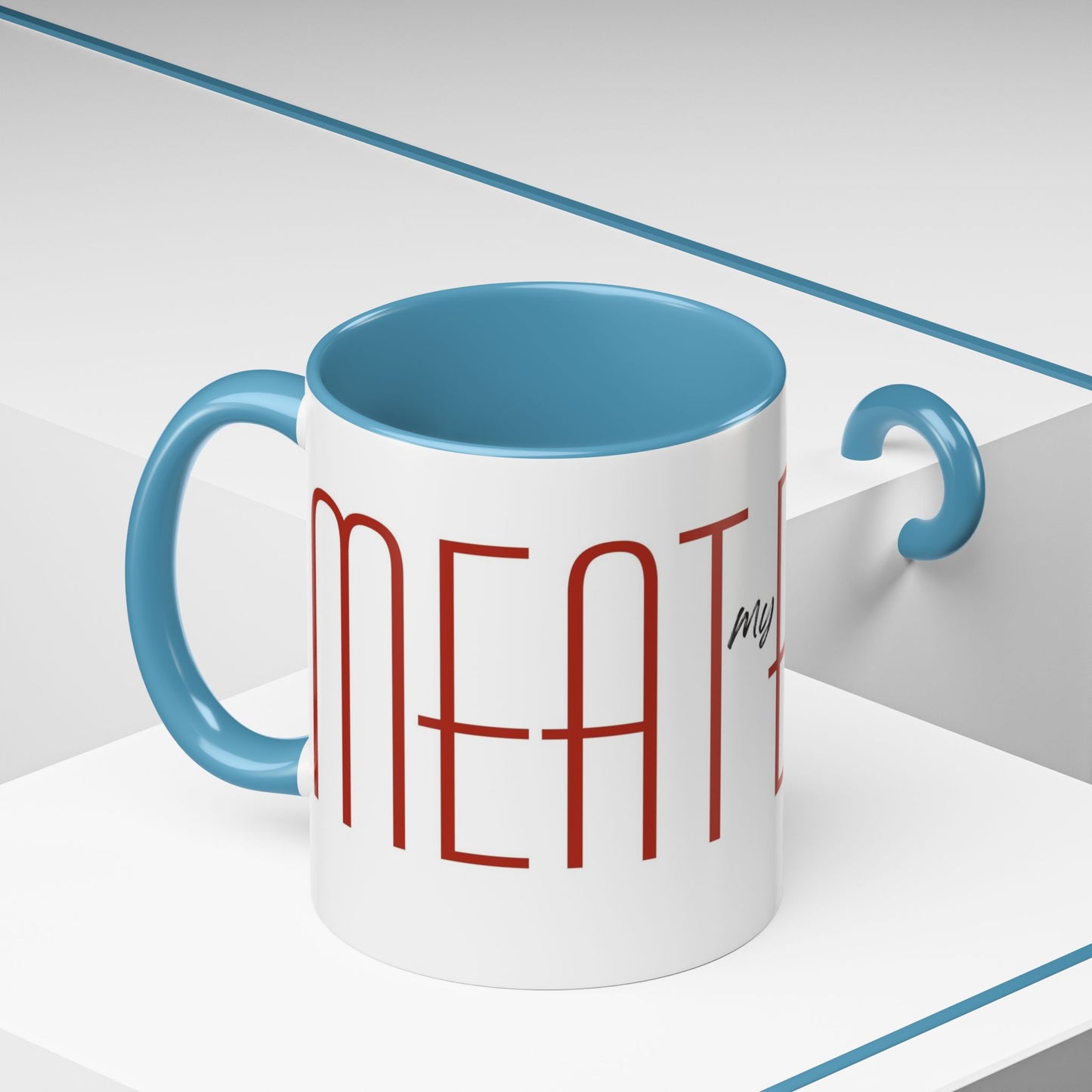 Joey's Jars - Meatballs Classic Two-Tone Ceramic Coffee Cup (11/15oz)