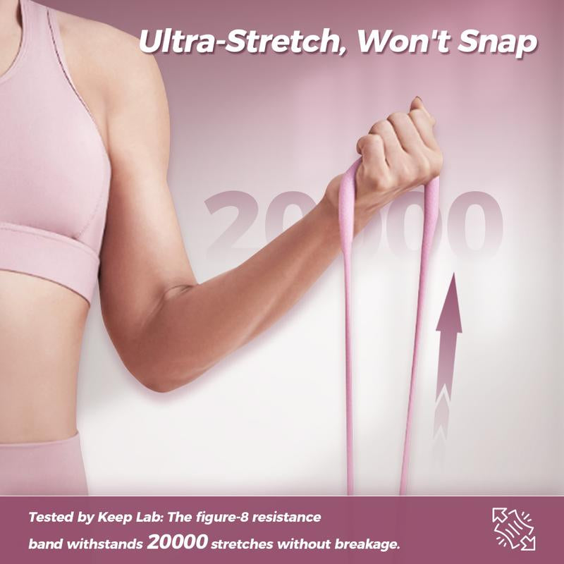 Figure 8 Resistance Bands for Arms & Chest – Stretch Exercise Band for Yoga, Strength Training, Posture and Home Fitness