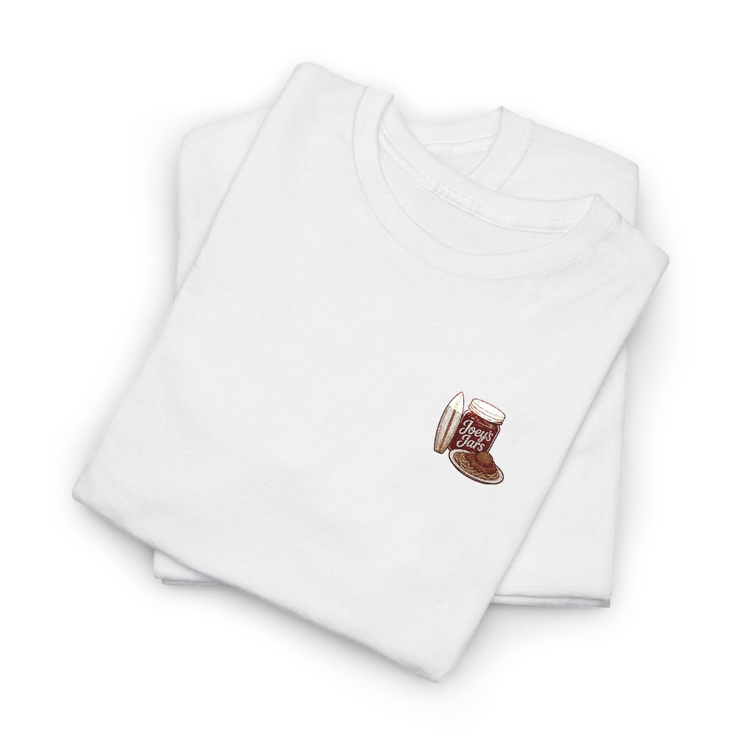 Joey’s Jars Patch Tee — Embroidered Coastal Graphic Shirt
