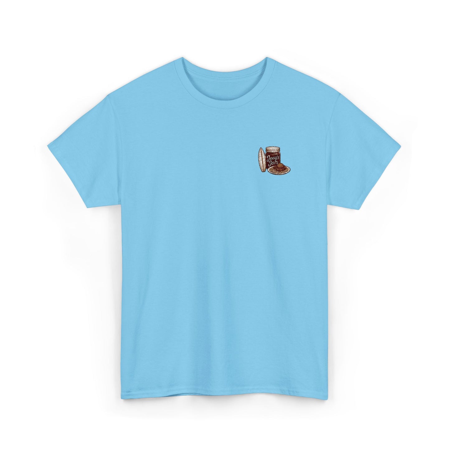 Joey’s Jars Patch Tee — Embroidered Coastal Graphic Shirt