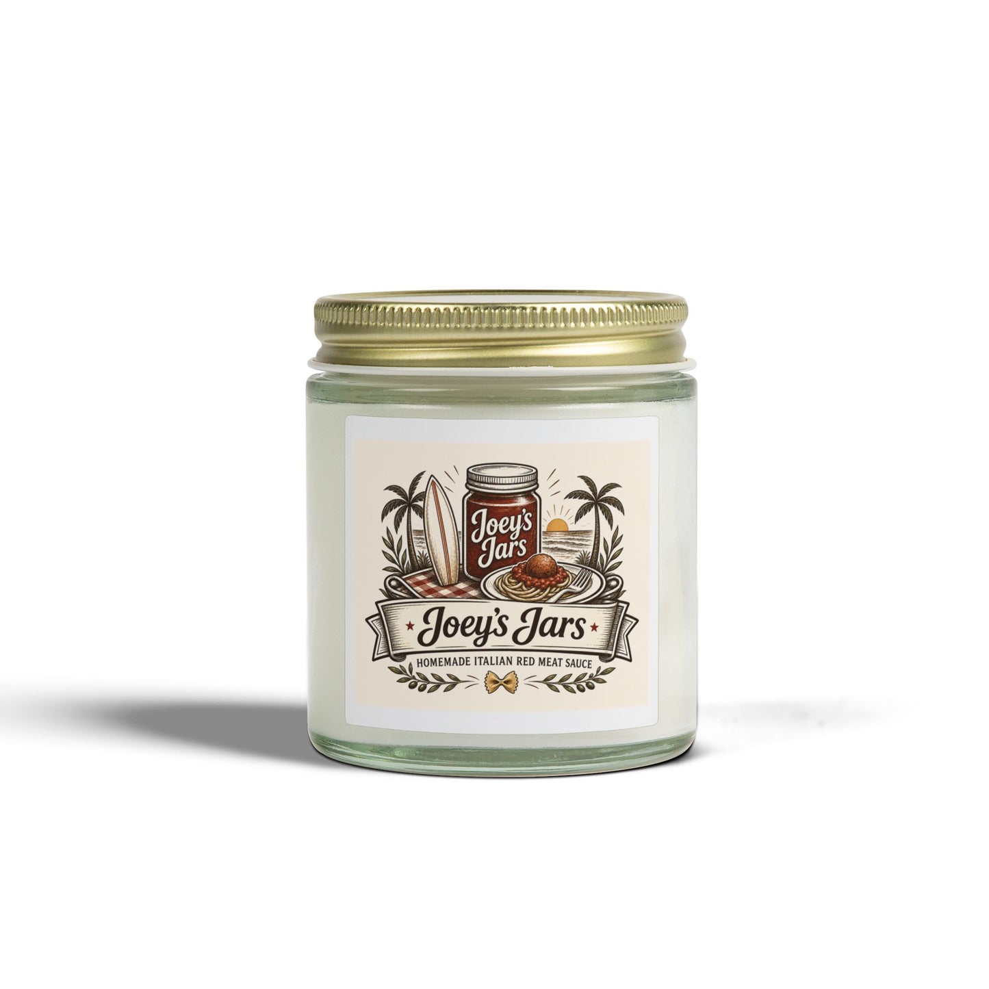 Coconut Apricot Scented Candle — 4oz & 9oz Jar (Joey’s Jars)