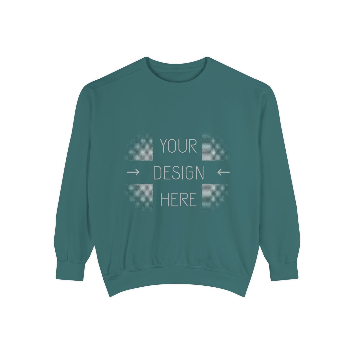 Custom Image Garment-Dyed Sweatshirt — Your Design Here Crewneck