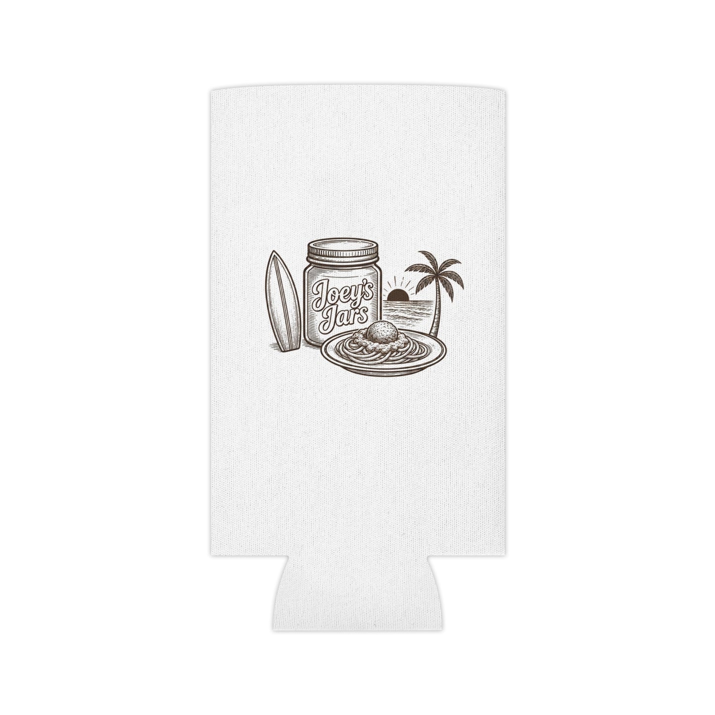 Joey's Jars Surf Can Cooler - Retro Beach Beer Koozie