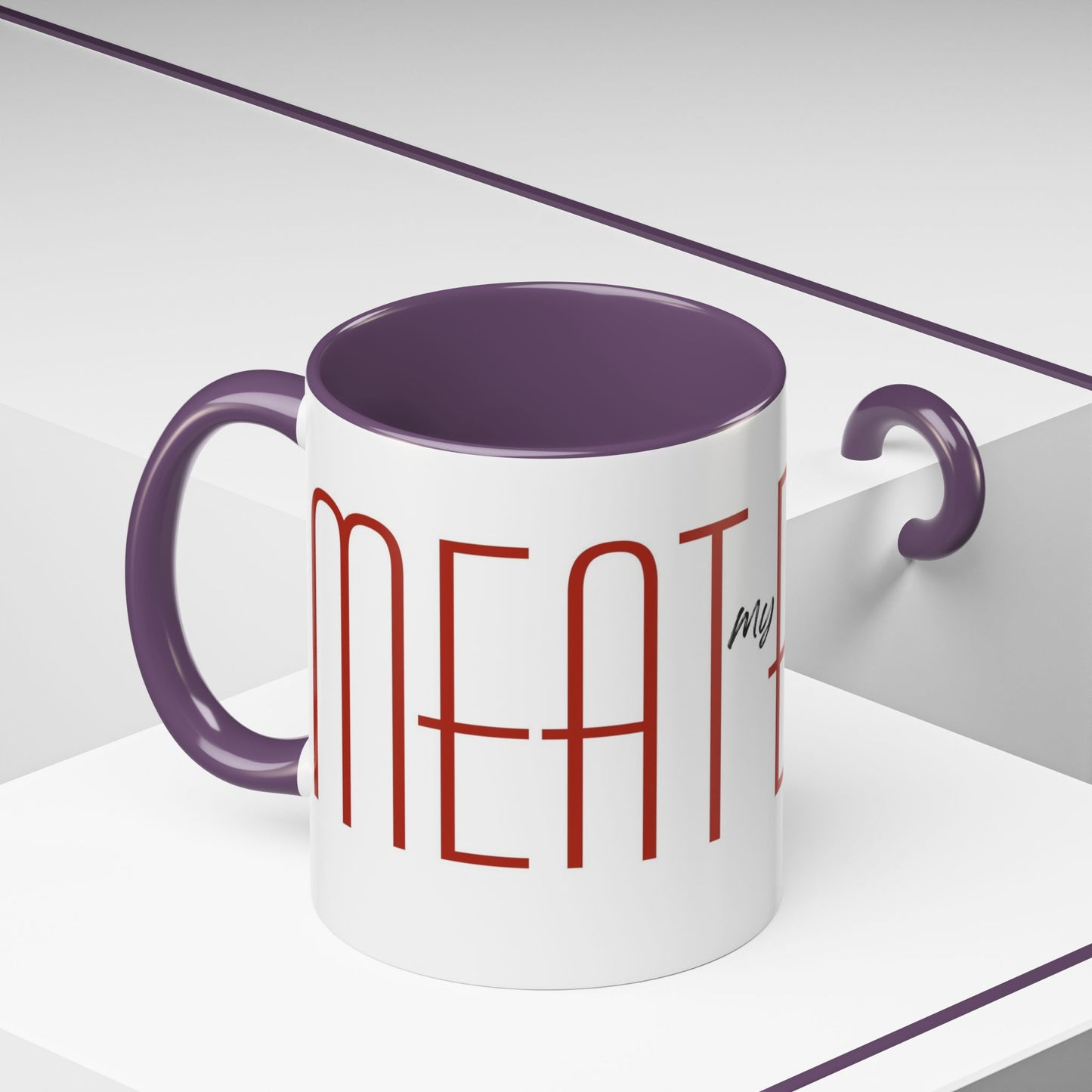 Joey's Jars - Meatballs Classic Two-Tone Ceramic Coffee Cup (11/15oz)