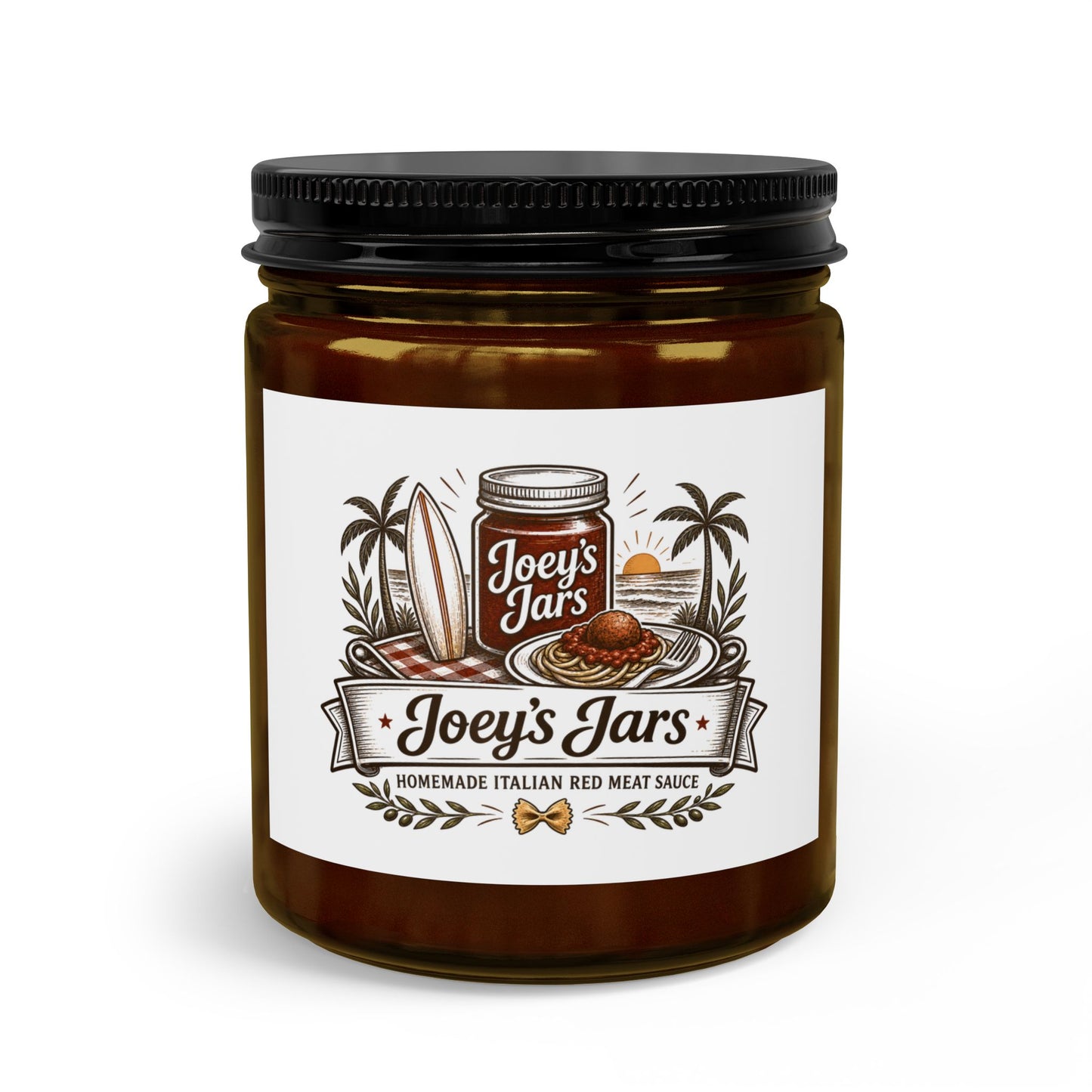 Joey’s Jars Italian Sauce Candle Set with Matches & Wick Trimmer