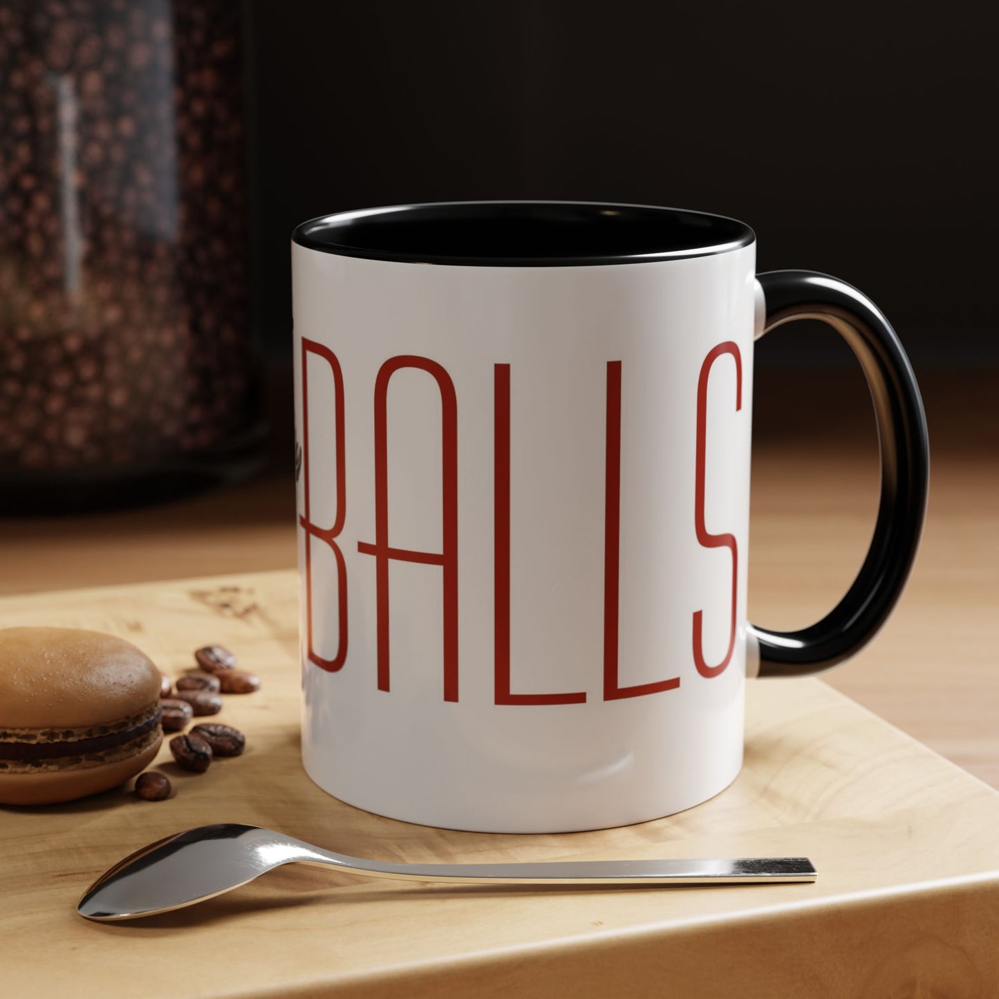 Joey's Jars - Meatballs Classic Two-Tone Ceramic Coffee Cup (11/15oz)