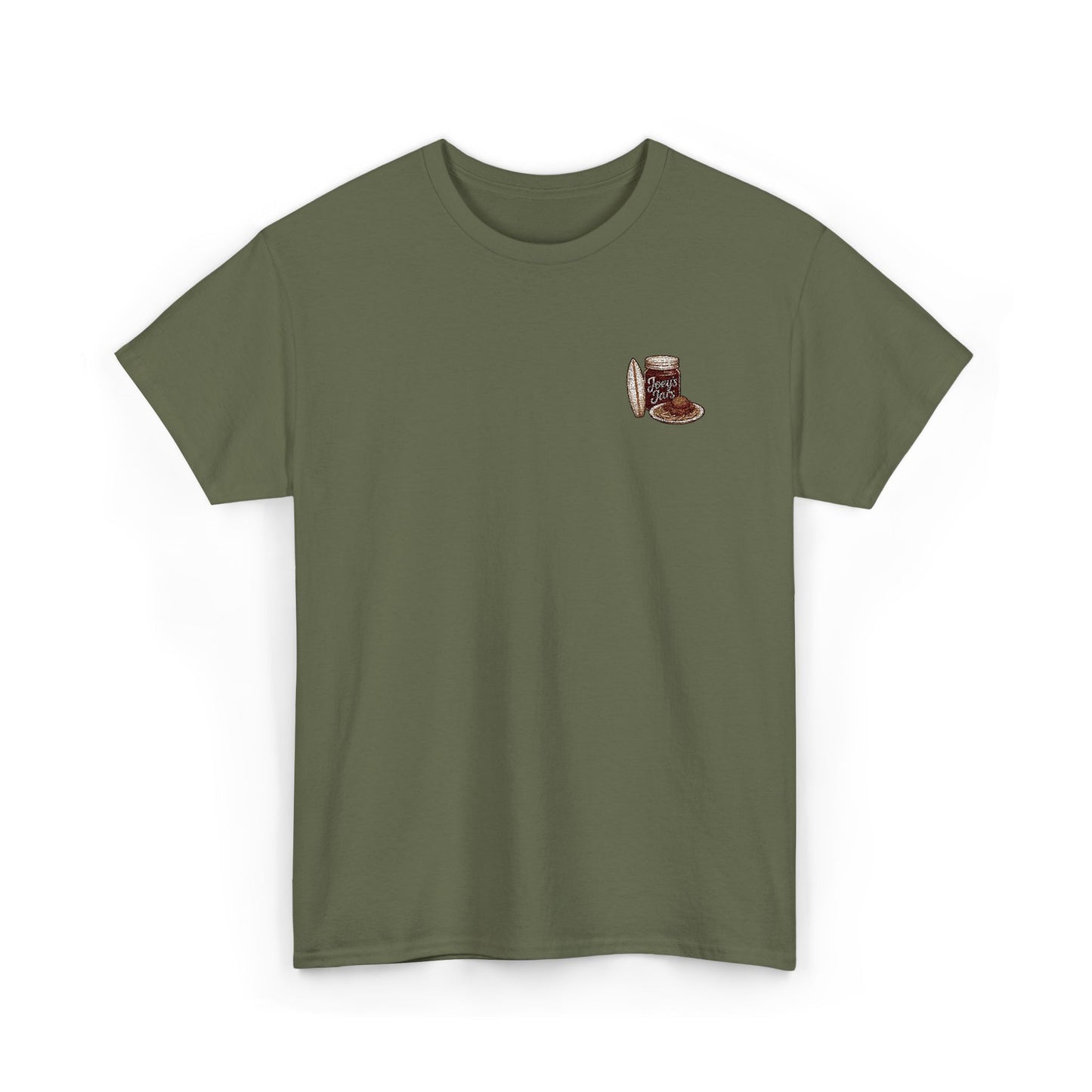 Joey’s Jars Patch Tee — Embroidered Coastal Graphic Shirt