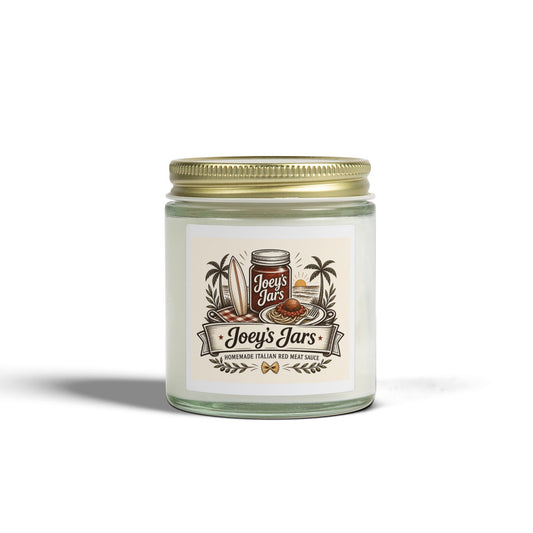 Coconut Apricot Scented Candle — 4oz & 9oz Jar (Joey’s Jars)
