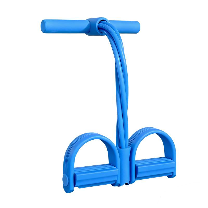 6-Tube Pedal Resistance Bands with Handles – Full Body Workout Band for Abs, Arms, Legs and Home Fitness Training