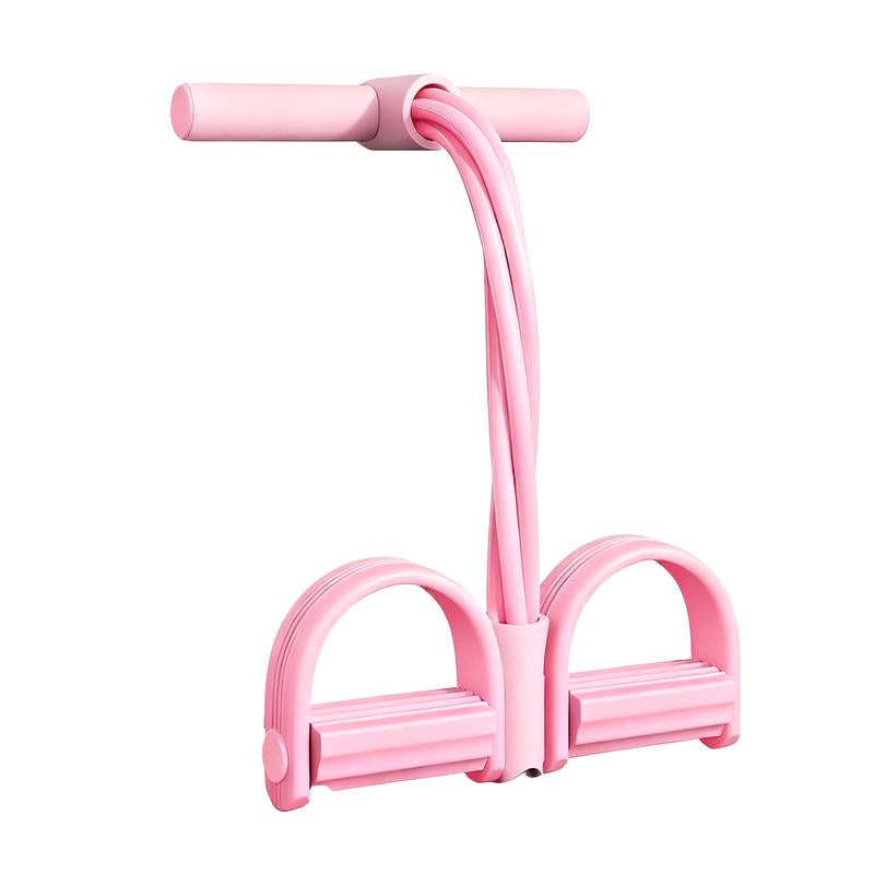 6-Tube Pedal Resistance Bands with Handles – Full Body Workout Band for Abs, Arms, Legs and Home Fitness Training