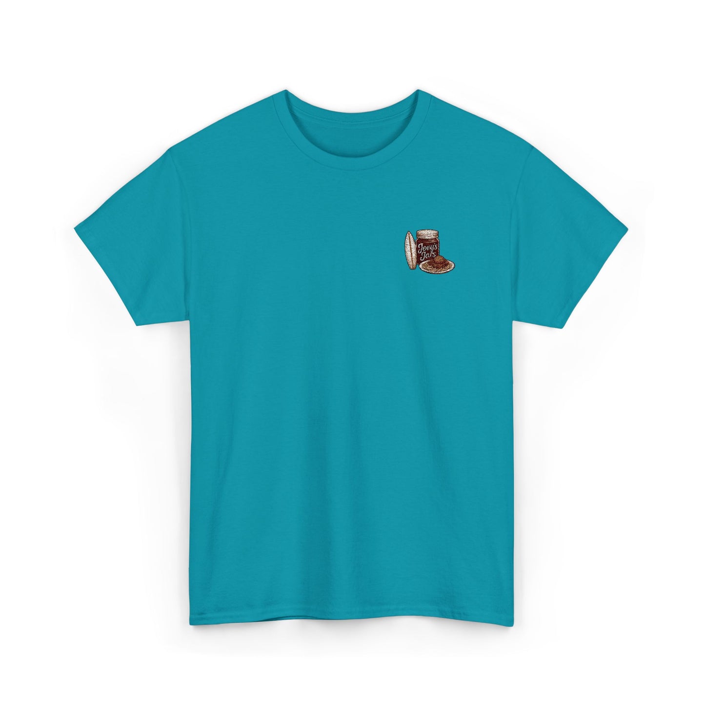 Joey’s Jars Patch Tee — Embroidered Coastal Graphic Shirt