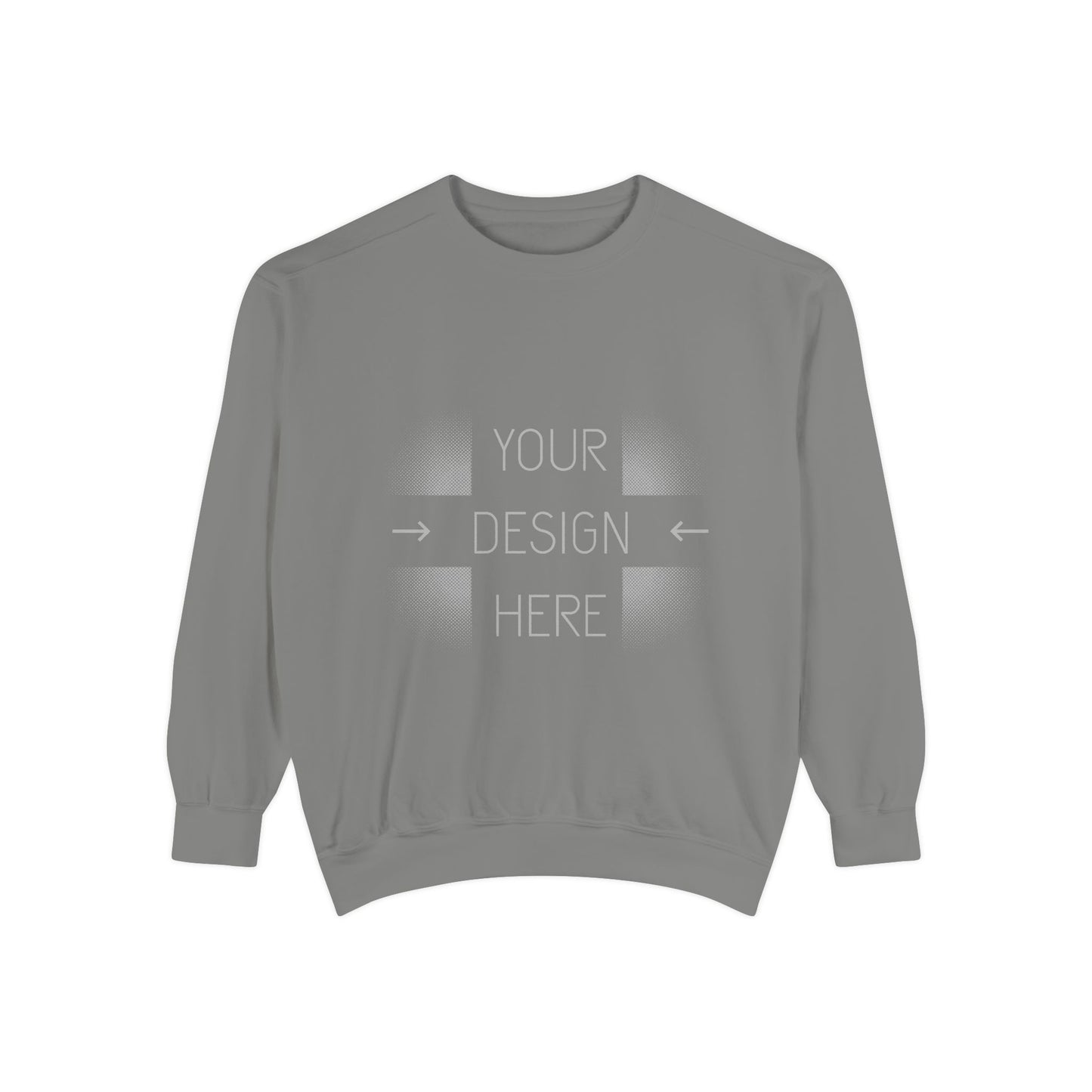 Custom Image Garment-Dyed Sweatshirt — Your Design Here Crewneck