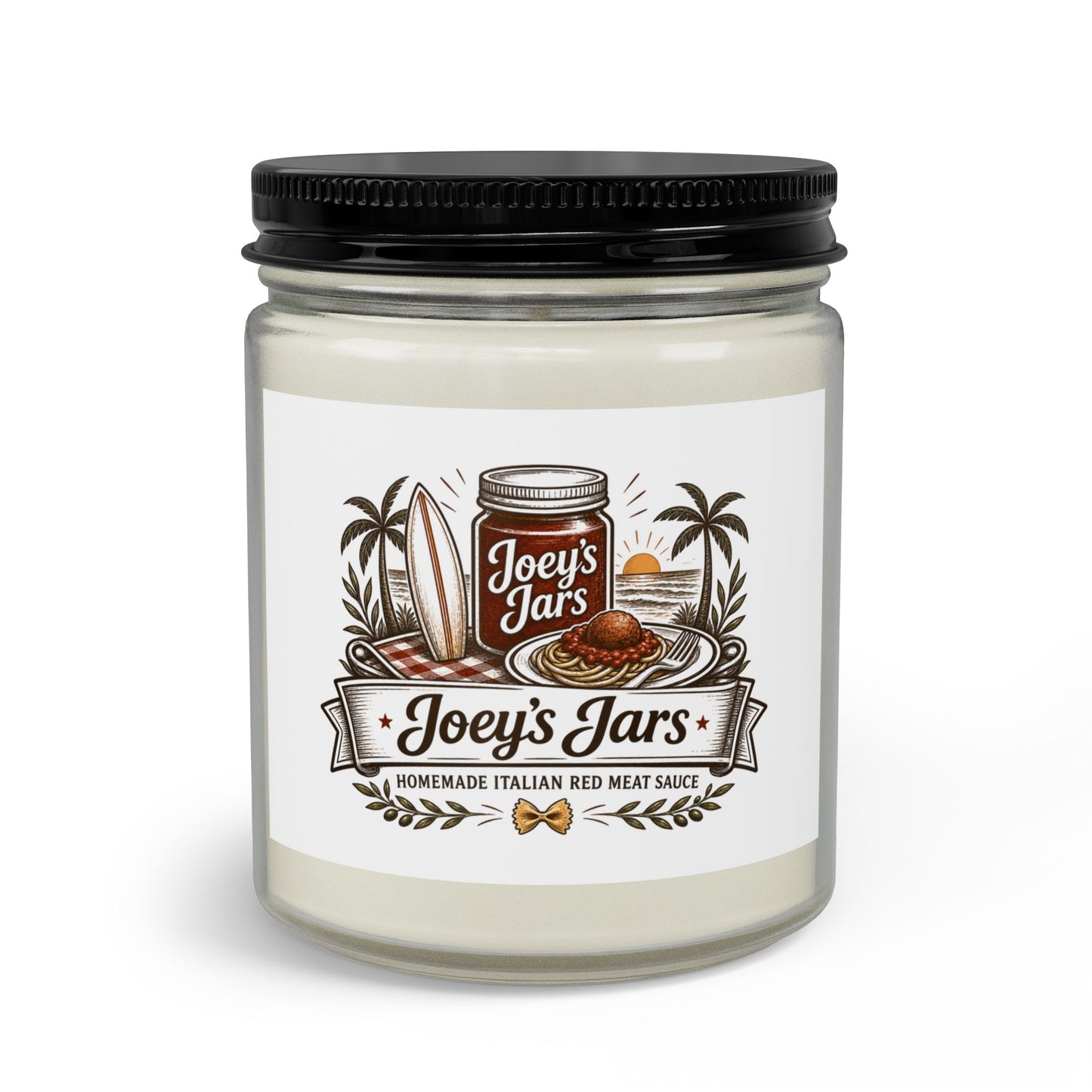 Joey’s Jars Italian Sauce Candle Set with Matches & Wick Trimmer