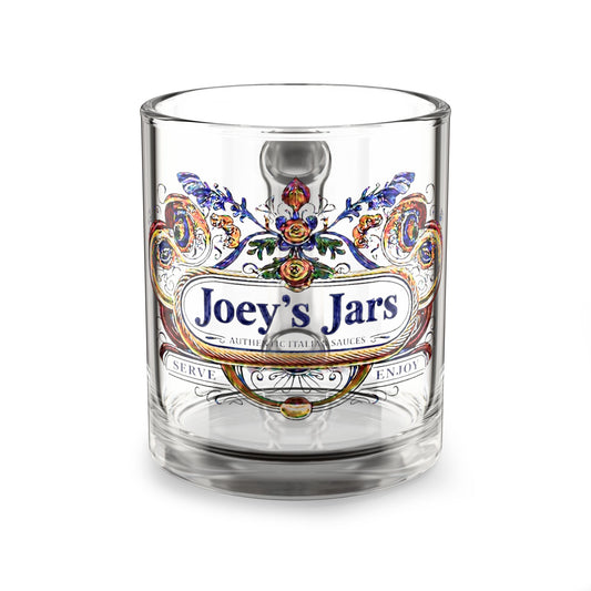 Joey's Jars Decorative Glass Mug — 10oz Vintage Apothecary Design