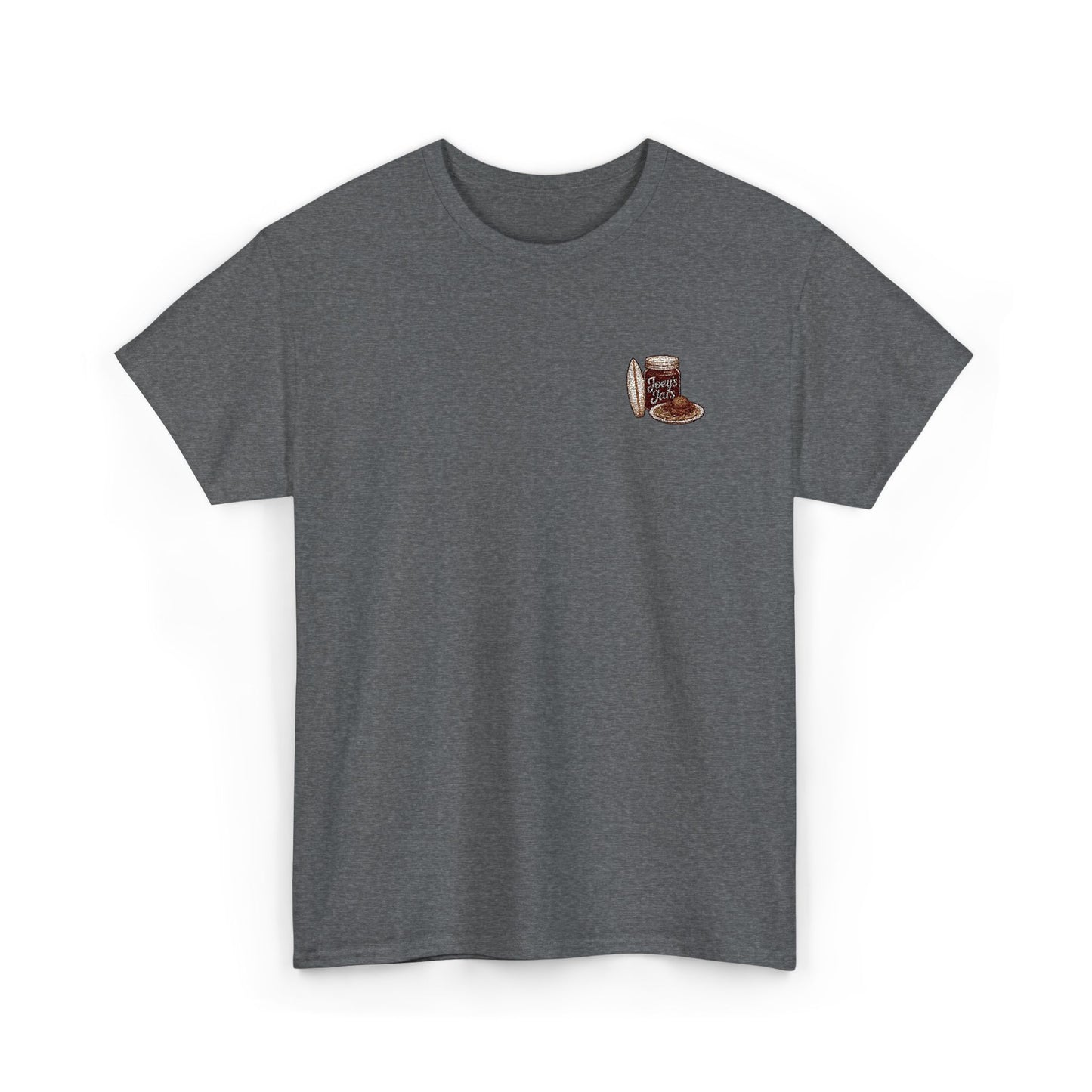 Joey’s Jars Patch Tee — Embroidered Coastal Graphic Shirt