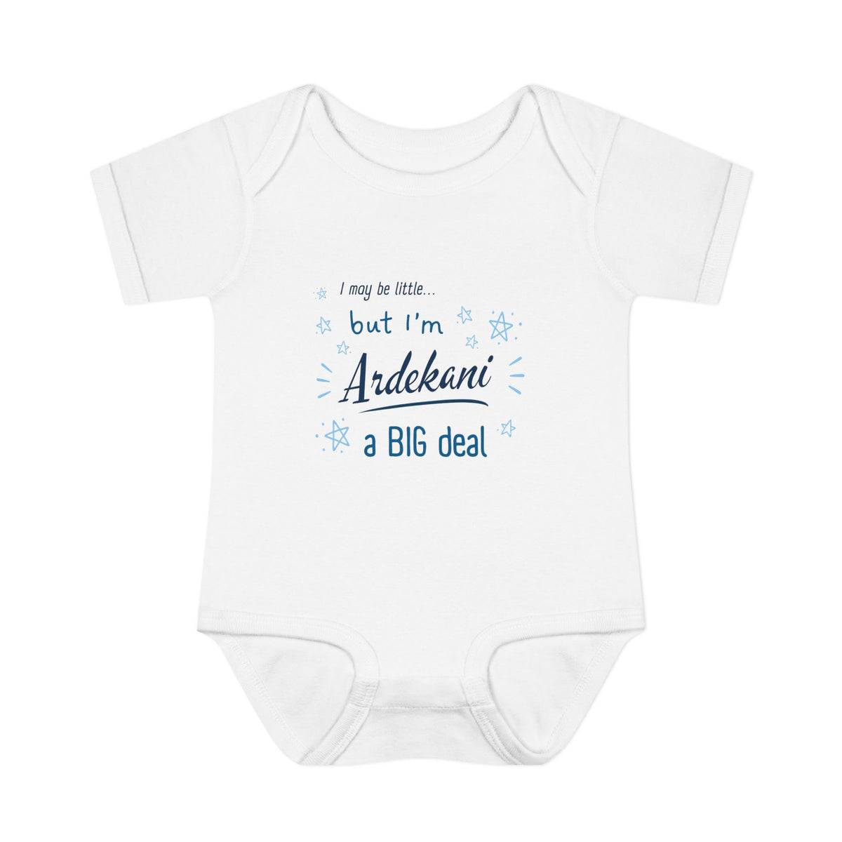 Infant Bodysuit - "I may be little... but I'm Ardekani a BIG deal" Cute Persian Name Baby Onesie