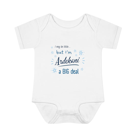 Infant Bodysuit - "I may be little... but I'm Ardekani a BIG deal" Cute Persian Name Baby Onesie