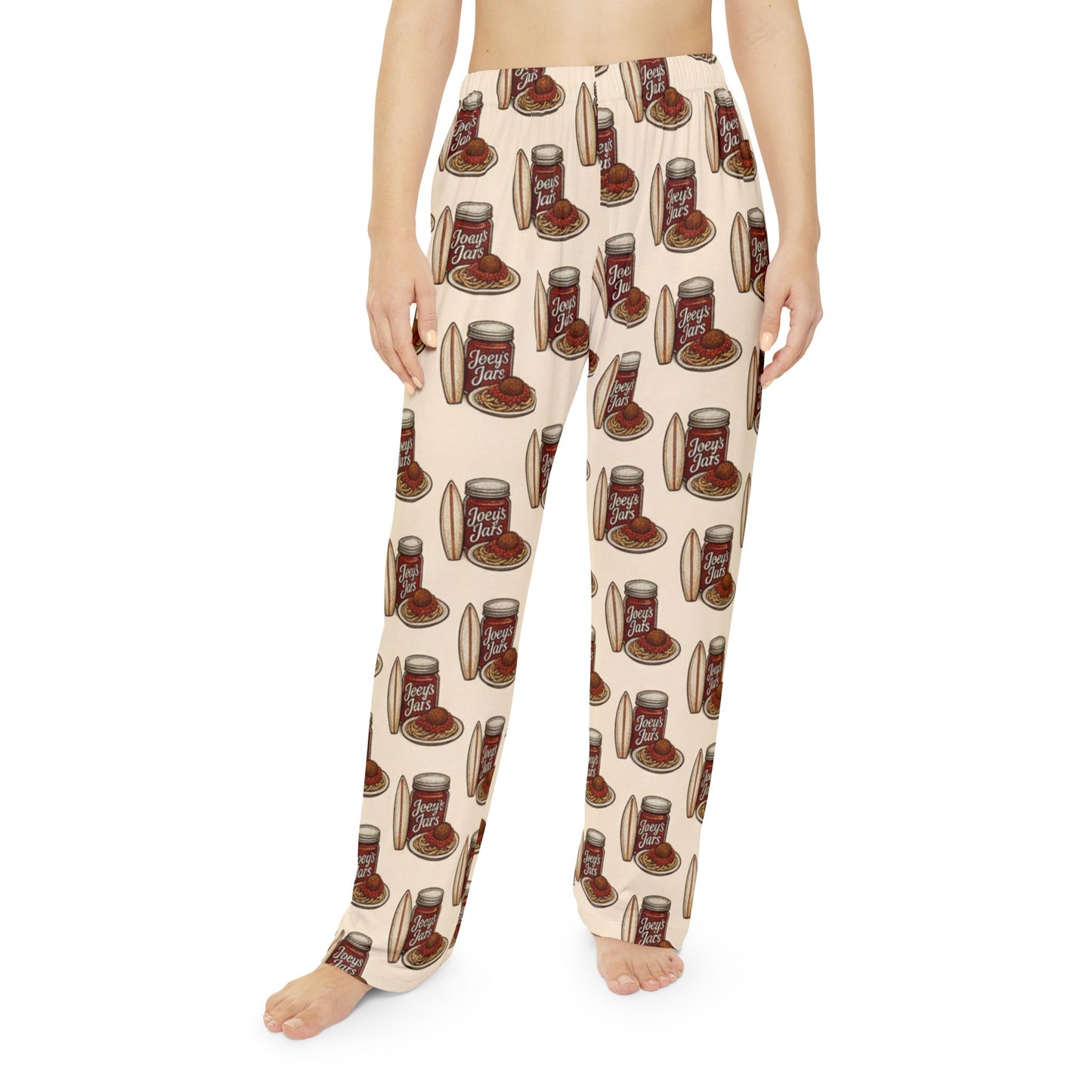 Pajama Pants - Cozy Jam Jar Pattern Women's Sleepwear