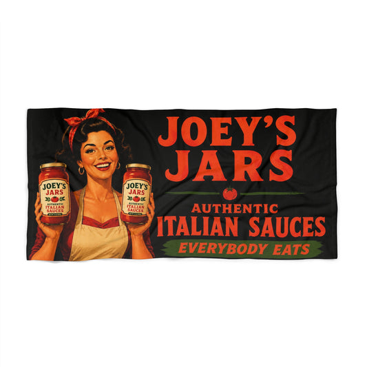 Joey's Jars Authentic Italian Beach Towel — Retro Large & XL