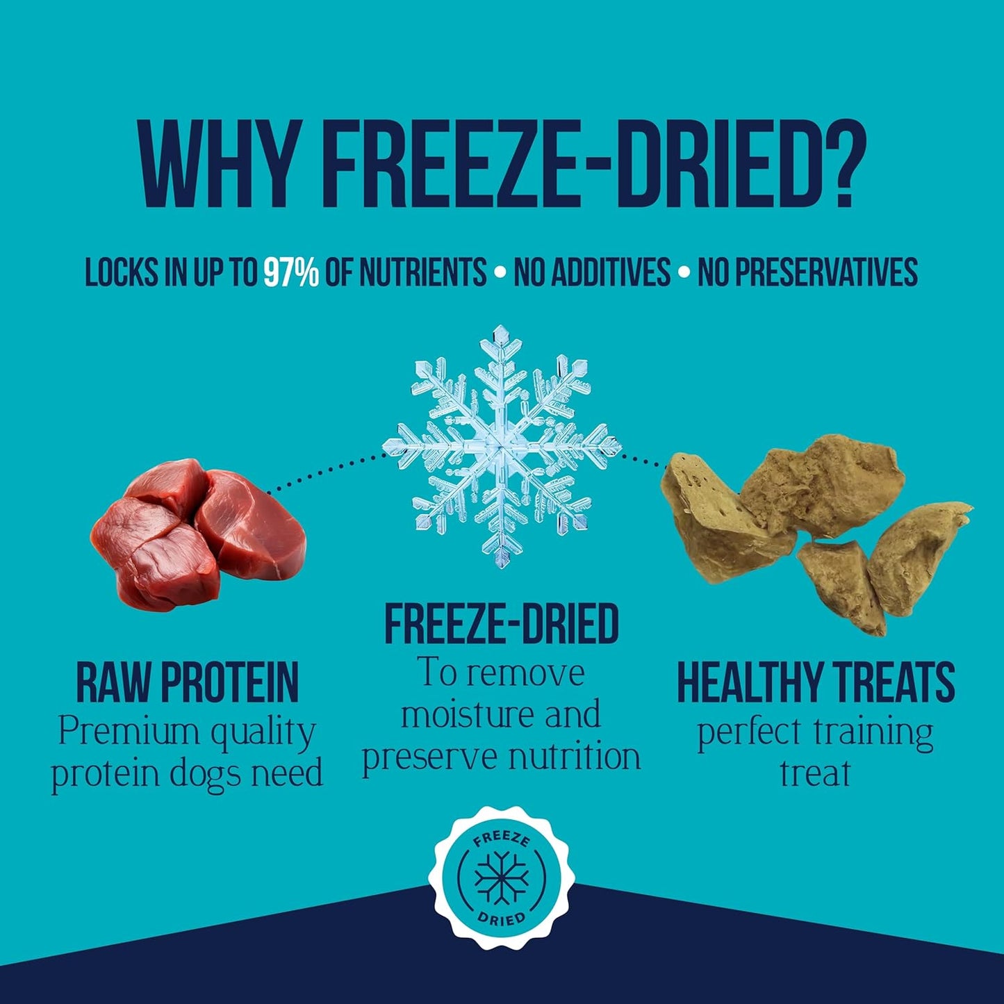 100% Chicken Liver Dog Treats - Freeze Dried, Grain & Gluten Free, High Protein Training Treats or Meal Topper, 1.5 Oz Tub with ~25 Pieces