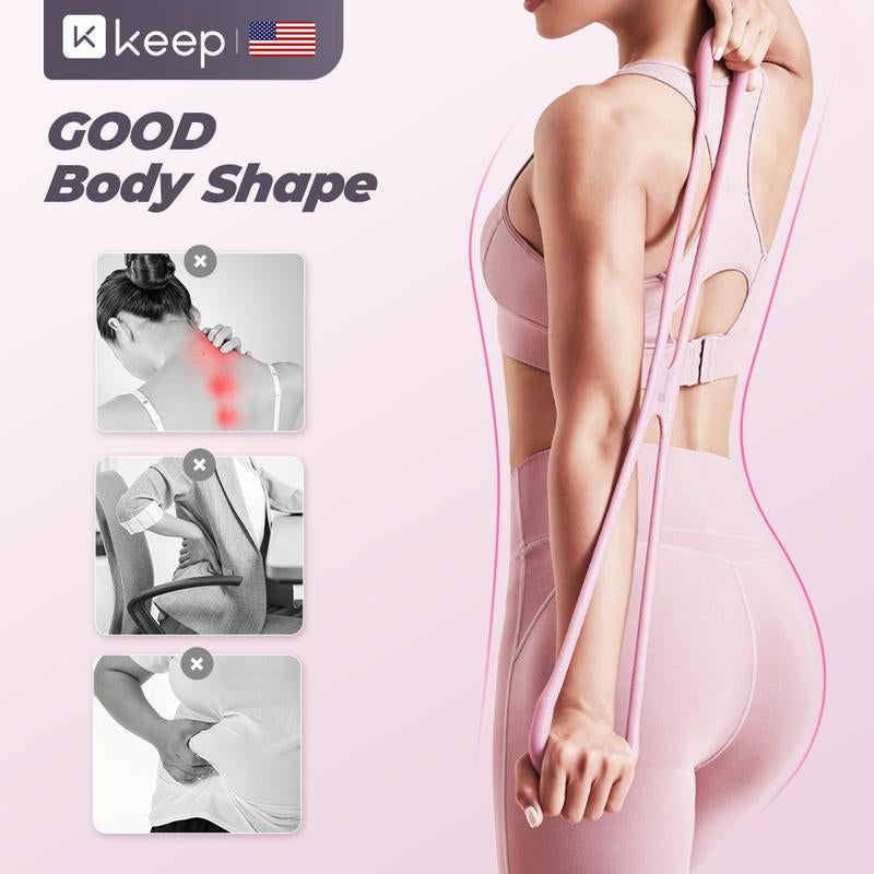 Figure 8 Resistance Bands for Arms & Chest – Stretch Exercise Band for Yoga, Strength Training, Posture and Home Fitness