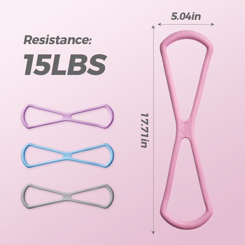 Figure 8 Resistance Bands for Arms & Chest – Stretch Exercise Band for Yoga, Strength Training, Posture and Home Fitness