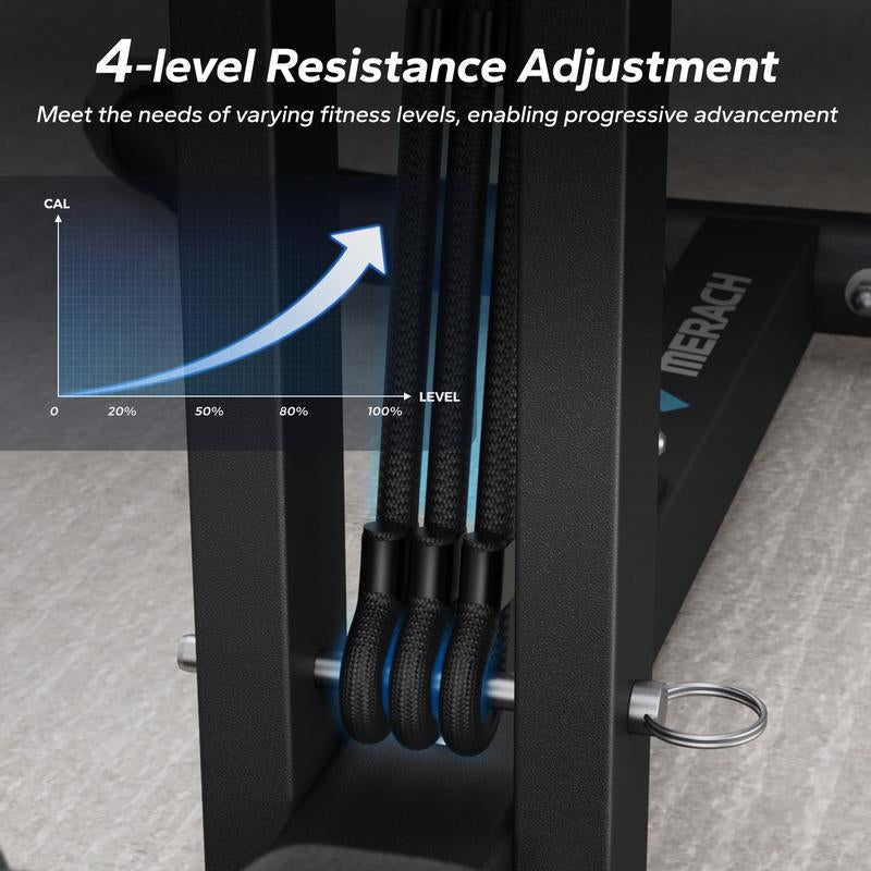 Adjustable Deep Squat Machine for Home Gym – Full Body Glutes, Abs & Leg Workout Trainer with Resistance Levels