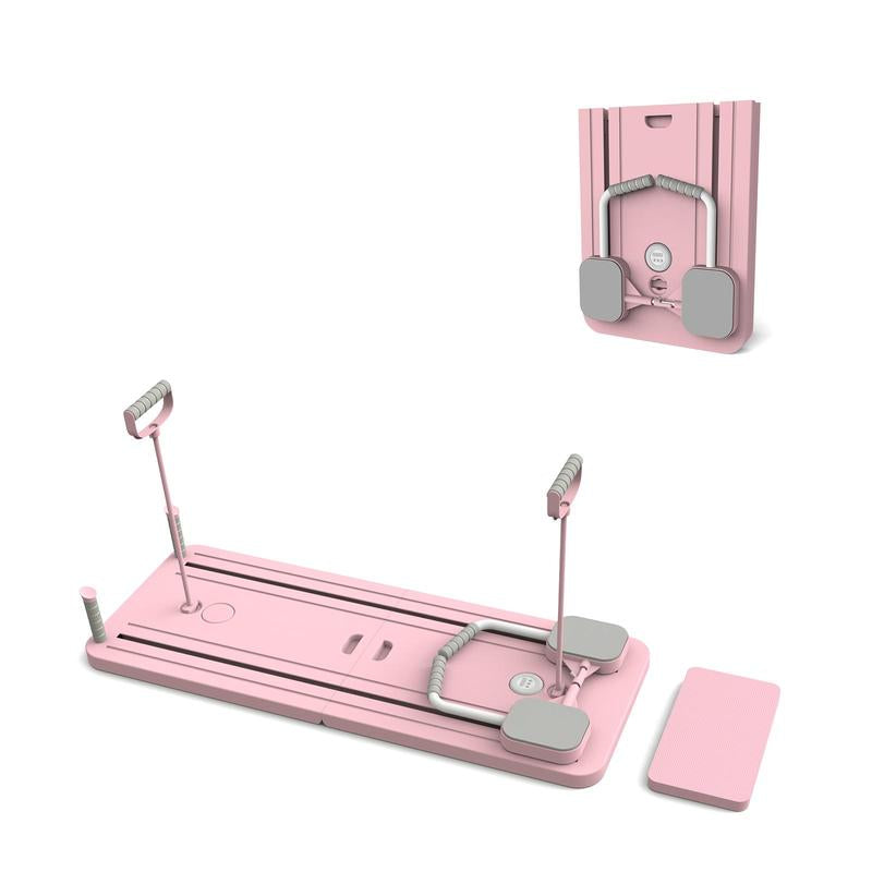 Foldable Pilates Board for Home Gym – Full Body Core & Ab Workout Trainer with Resistance Bands