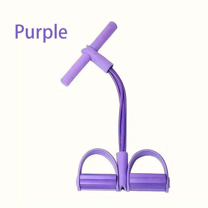 4-Tube Resistance Band for Home Workout – Inner & Outer Thigh Trainer, Glute Sculpting Exercise Band for Strength Training and Fitness